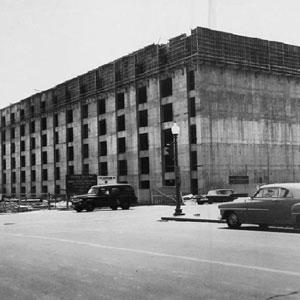 Construction of the O'Neill Federal Building, c. 1964.