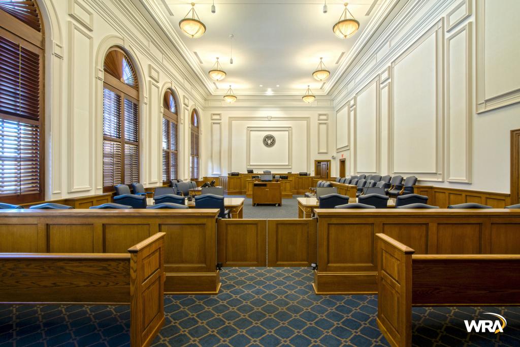 Kee Federal Building Courtroom, after renovations completed in Fall 2017.
