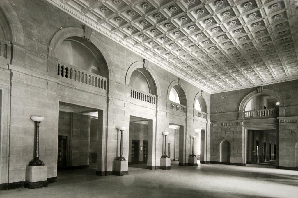 Historic photograph of the Great Hall.