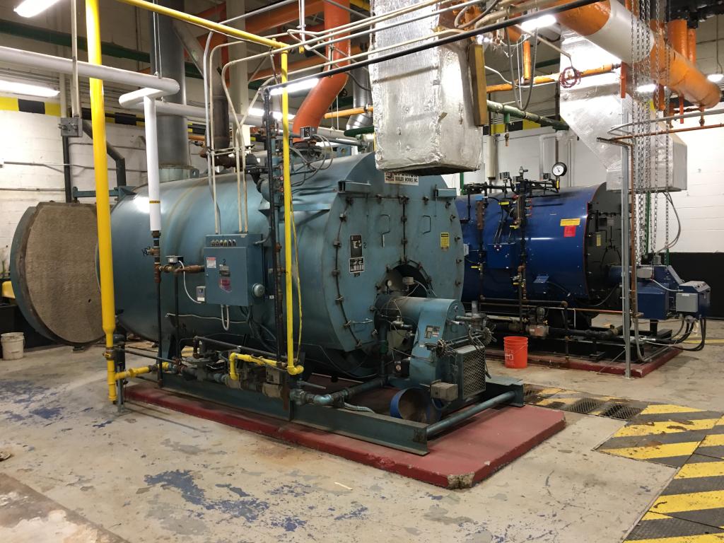 Bannister Federal Complex Old Steam Boiler Versus New Steam Boiler