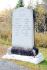 2020 photo of granite memorial on international border celebrating peace and friendship 1937